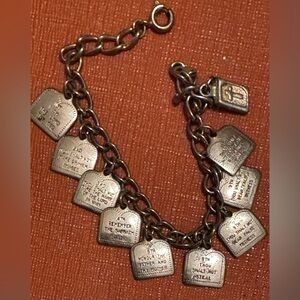 Commandments charm bracelet, Children’s 6inches